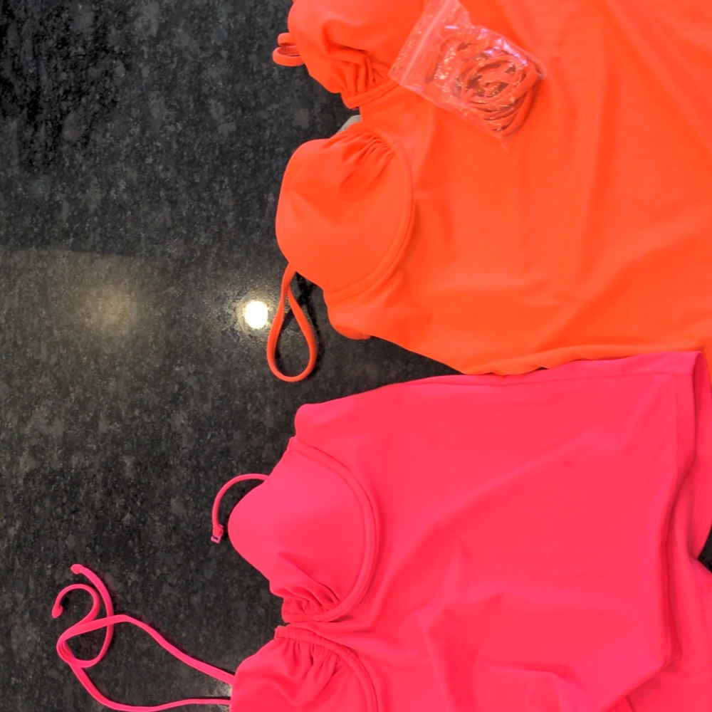 SET OF TWO J. Crew underwire tankini swing swim top size 6